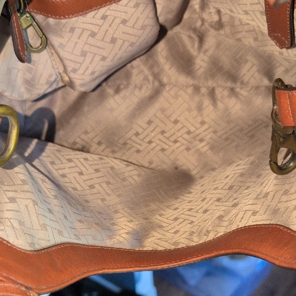 Cole Haan Tan Woven Leather Shoulder Bag - Picture 4 of 7